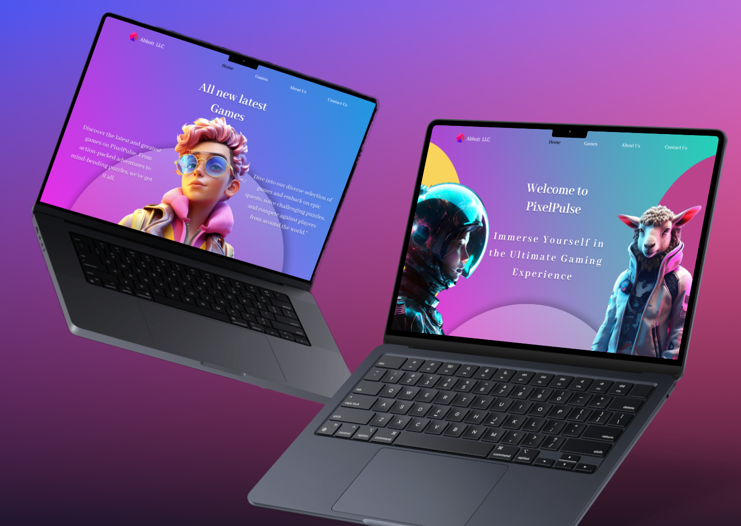 Parallex Effect Game Website